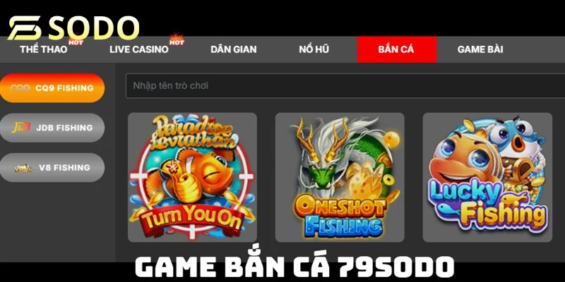 Đặt cược sản phẩm game bắn cá ăn tiền