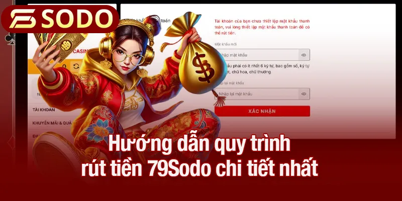 Hướng dẫn quy trình rút tiền 79Sodo chi tiết nhất