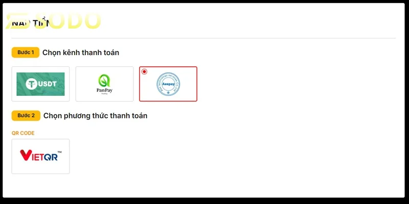 Thực hiện nạp tiền cược an toàn cho hội viên